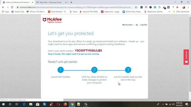 McAfee Antivirus Plus 2019 смотреть онлайн