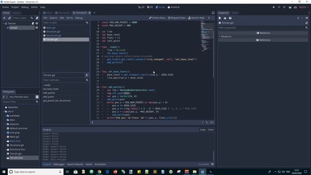 Godot Defender Clone Terrain Procedural Generation Code смотреть онлайн