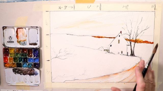 How to Paint Lovely Winter Landscape Paintings - with Artist Chris Petri смотреть онлайн