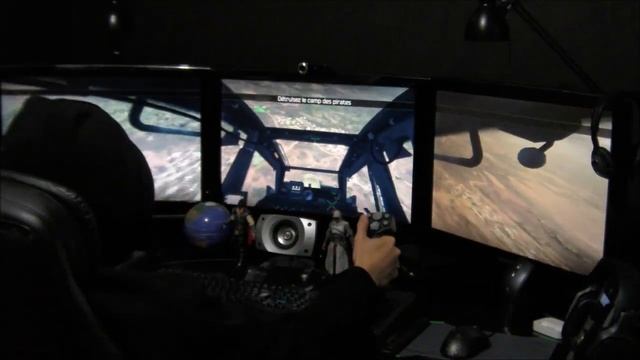 Apache Air Assault Eyefinity 6048 X 1200 Logitech G940 смотреть онлайн