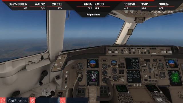*XP 11*Flight from Miami KMIA to Orlando KMCO (round trip) FF 767-300ER American Airlines goodbye смотреть онлайн