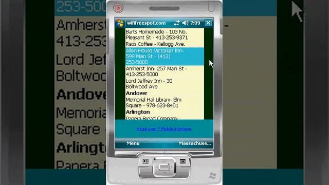 WiFiFreeSpot.Com Windows Mobile interface смотреть онлайн