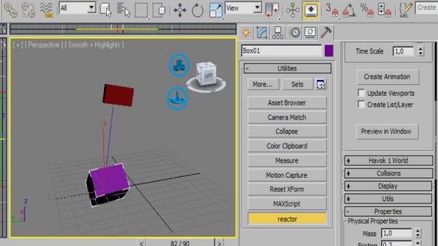 Just Havok Reactor in 3DS Max смотреть онлайн