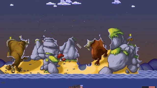 Worms Armageddon | Mission 27 - Bazooka on the Rocks. смотреть онлайн