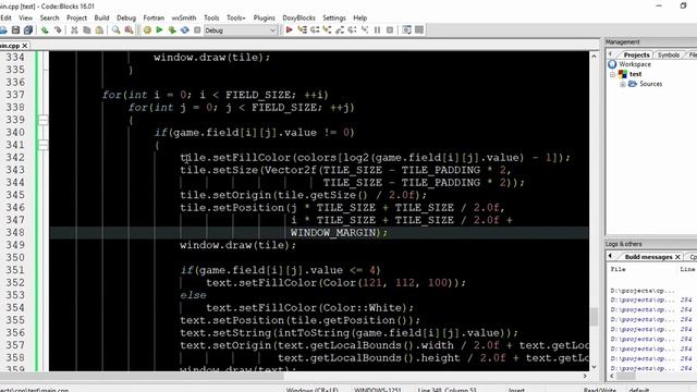 Гра 2048 на C++ та SFML. Частина 2 - анімації для плиток смотреть онлайн