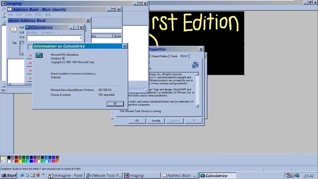 Windows 98 First Edition (Italian) in VMWare Workstation Pro! смотреть онлайн