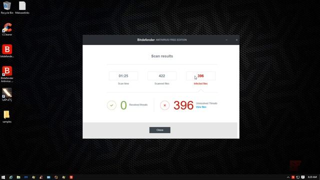 BitDefender Antivirus Free Edition BETA Prevention and Detection Test смотреть онлайн