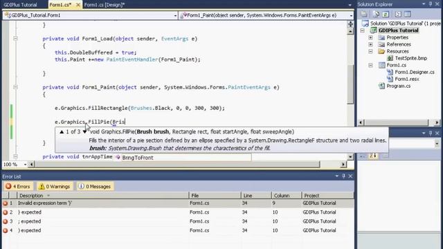 C# GDI+ Graphics Tutorial 5 Drawing Arcs and Spheres смотреть онлайн