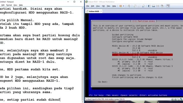 Cara konfigurasi RAID1 dan instalasi Linux Debian 7 смотреть онлайн