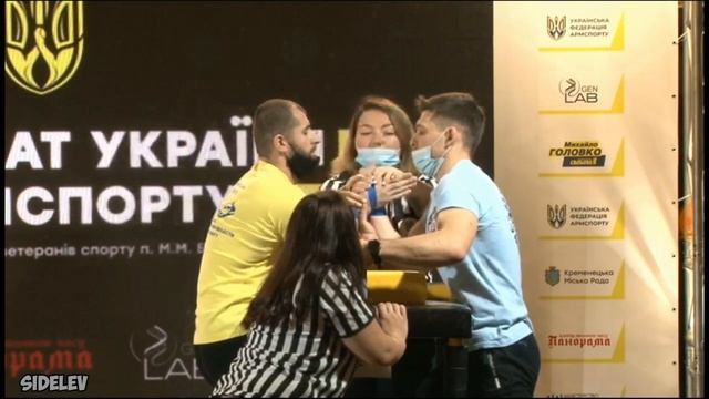 Чемпионат Украины по армрестлингу 2021 | Гамаза А. (Павлоград) правая рука | категория 70 кг смотреть онлайн