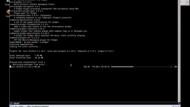 ArchLinux Installing packages with pacman смотреть онлайн