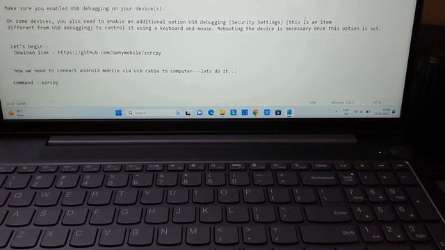 Genymobile Scrcpy Installation On Windows 11 || Mirror Your Android Device To Windows 11| Easy Setu