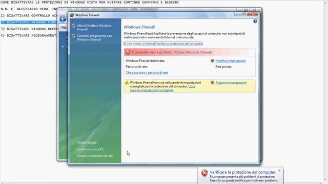 TUTORIAL DISATTIVARE PROTEZIONI WINDOWS VISTA.avi смотреть онлайн