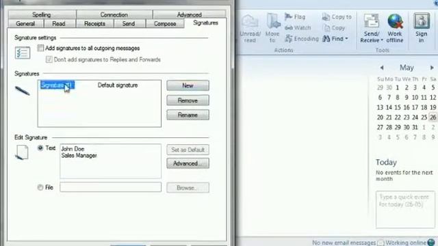 How to setup your email signature in Windows Live Mail смотреть онлайн