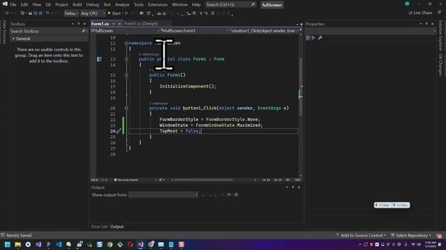 Fullscreen Application | C# Windows Form