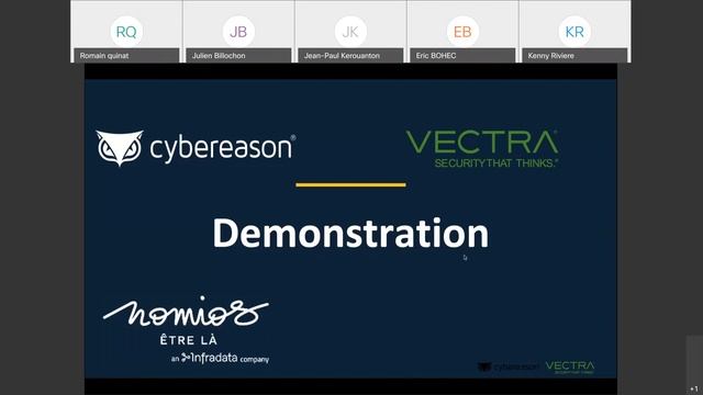 Conférence Nomios, Vectra et Cybereason смотреть онлайн