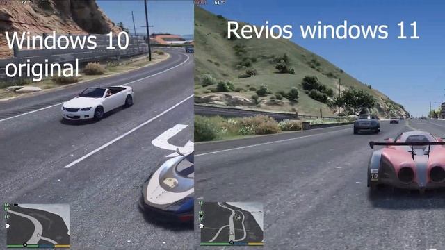 Teste Gta V Windows 10 Original VS Revios Windowws 11