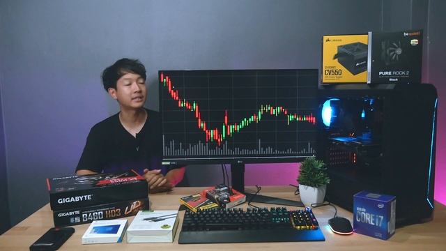 สอนทำคอนเทรดหุ้น เทรดFOREX ต่อหลายหน้าจอ พร้อมเล่นเกมได้ ทำงานได้ ต้องจัดสเปคคอมยังไง คลิปนี้มีคำตอ смотреть онлайн