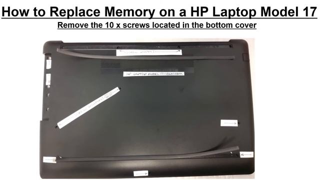 HP Notebook/Laptop Model 17 ca0003na How To Replace the SODIMM Memory Module. смотреть онлайн