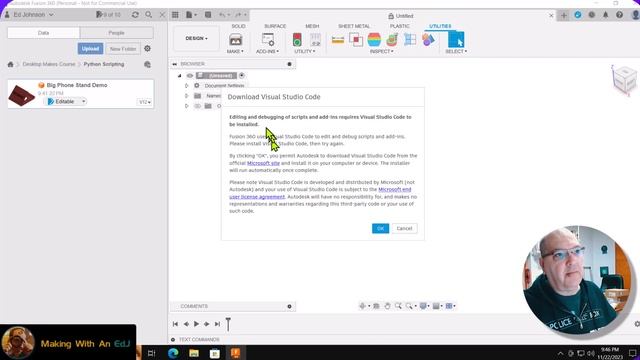 Set up Visual Studio Code For Fusion 360 смотреть онлайн