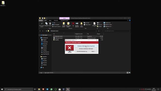 Windows 10'da Defender Ve Kullanıcı Denetim Ayarlarını Kapatmak! смотреть онлайн