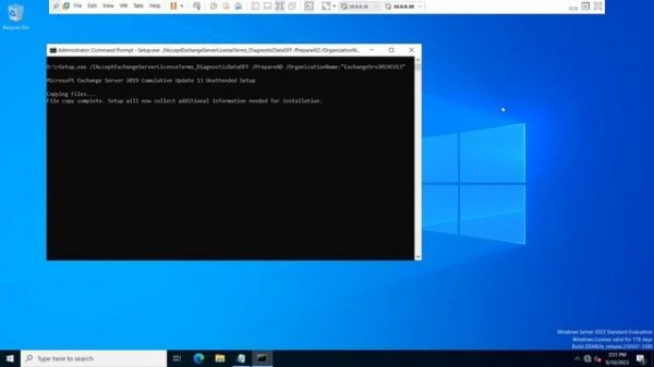 How To Install Microsoft Exchange Server 2019 Cumulative Update 13 In Windows Server 2022