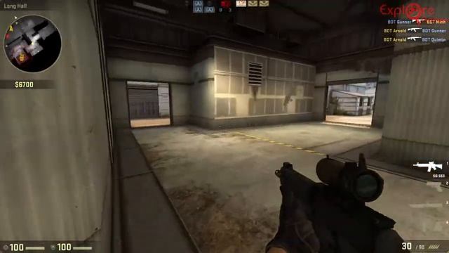 CSGO PART 18 Counter Strike Gloal Offensive Terrorist Team Cache Map Expert Bot смотреть онлайн