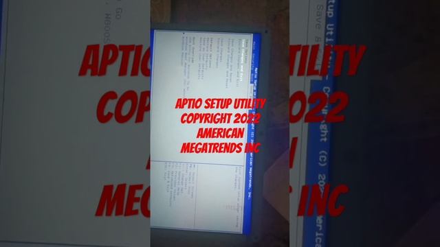 aptio setup utility copyright 2022 american megatrends inc смотреть онлайн