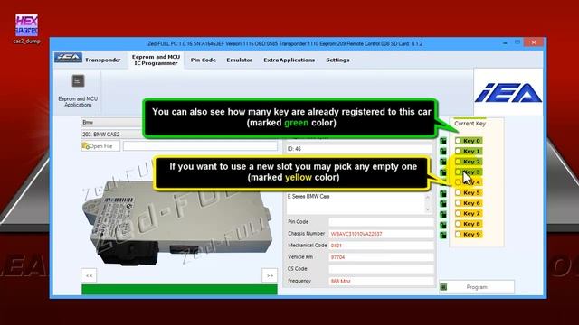 Zed-FULL Eeprom & Mcu Applications Using PC Software BMW CAS2 Key Programming смотреть онлайн