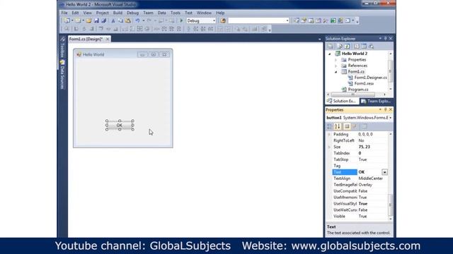 How to create new form in C# (Visual Studio 2010) смотреть онлайн