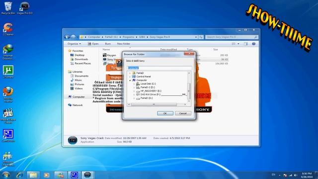 How To Install Sony Vegas Pro 9 In Windows 7 / XP / Vista смотреть онлайн
