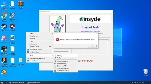Atualizar BIOS - Notebooks- Sem Bateria смотреть онлайн