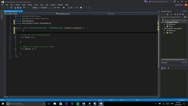HoloLens Tutorial Simple Projectile смотреть онлайн
