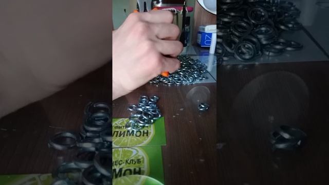 Подготовка колец для плетения кольчуги