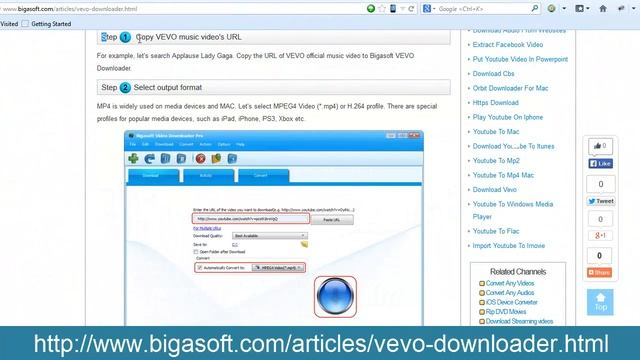 How to download VEVO with Bigasoft VEVO downloader? смотреть онлайн