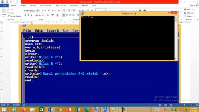 Membuat program penjumlahan di free pascal смотреть онлайн