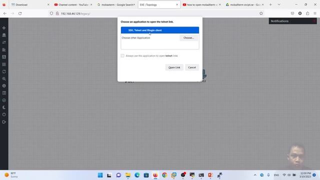 Open MobaXterm on EVE-ng смотреть онлайн