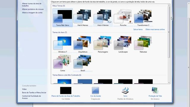 Como trocar o tema do Windows 7 PROFISSIONAL! смотреть онлайн