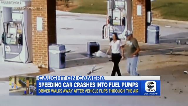 Driver lucky to be alive after out-of-control car goes airborne смотреть онлайн