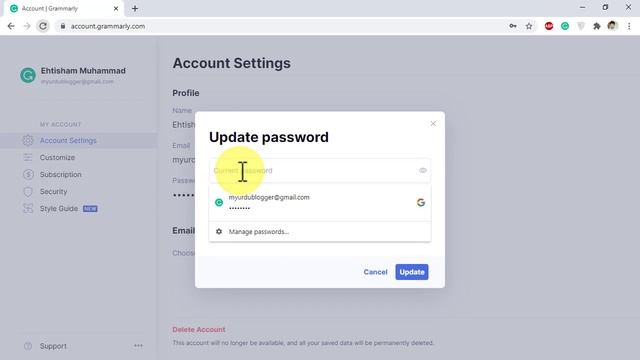 How to Change Grammarly Password смотреть онлайн