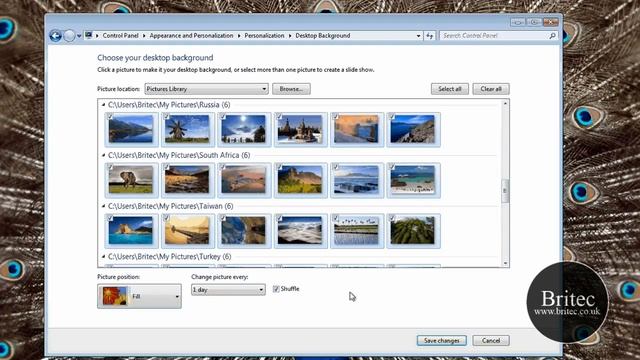 Automatically Change and Rotate Desktop Background Wallpaper in Windows 7 смотреть онлайн