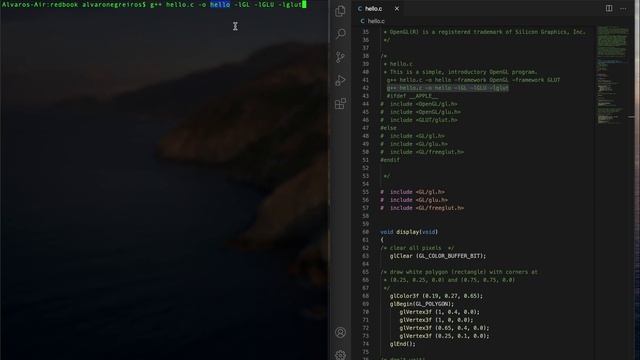 Computação Gráfica Aula 1 - Hello World no OpenGL смотреть онлайн