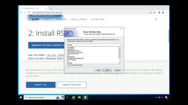 Downloading And Installing RStudio By Posit On Windows 10 Or Above