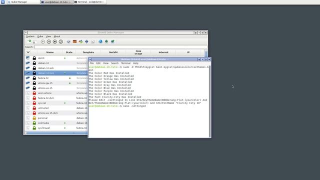Qubes OS :::::: How To Colorize GUI By VM (Only Work Debian TemplateVM) смотреть онлайн