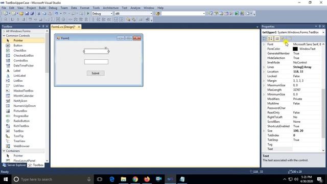 c# tutorial - Learn c# .net windows application - set textbox text convert to upper case смотреть онлайн
