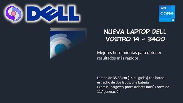 Laptop DELL Vostro 14 3400 (con procesadores Intel®) para pequeñas empresas. смотреть онлайн