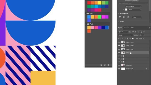 How to Make GIF in Photoshop With Geometric Shapes - Bauhaus Style смотреть онлайн