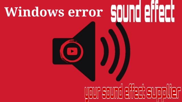 Windows error sound effect смотреть онлайн