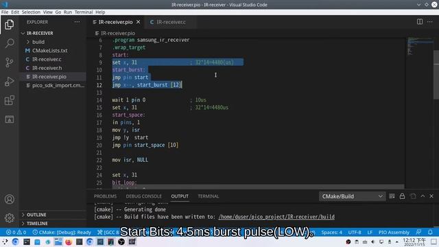 [Raspberry Pi Pico (c-sdk)] PIO: Ep 5: IR-Receiver(VS1838B) -- (Programmable IO) смотреть онлайн