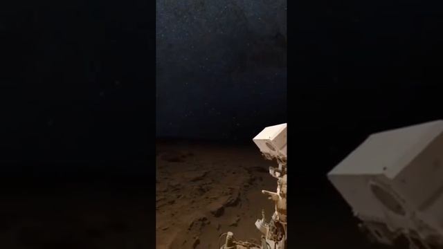 Вид на Млечный Путь с поверхности Марса, реальные съемка марсохода Curiosity смотреть онлайн